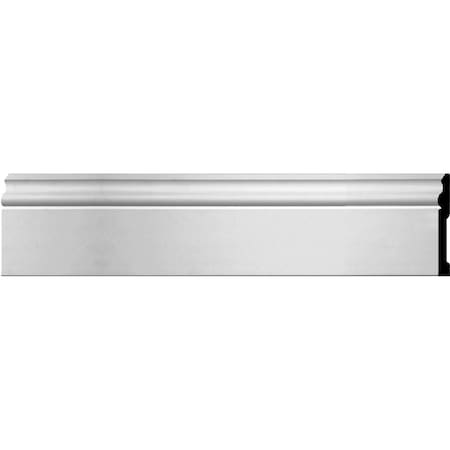 Ekena Millwork Baseboard Molding, 12 in L, 5-1/2 in H, Factory Primed SAMPLE-BBD05X00AB